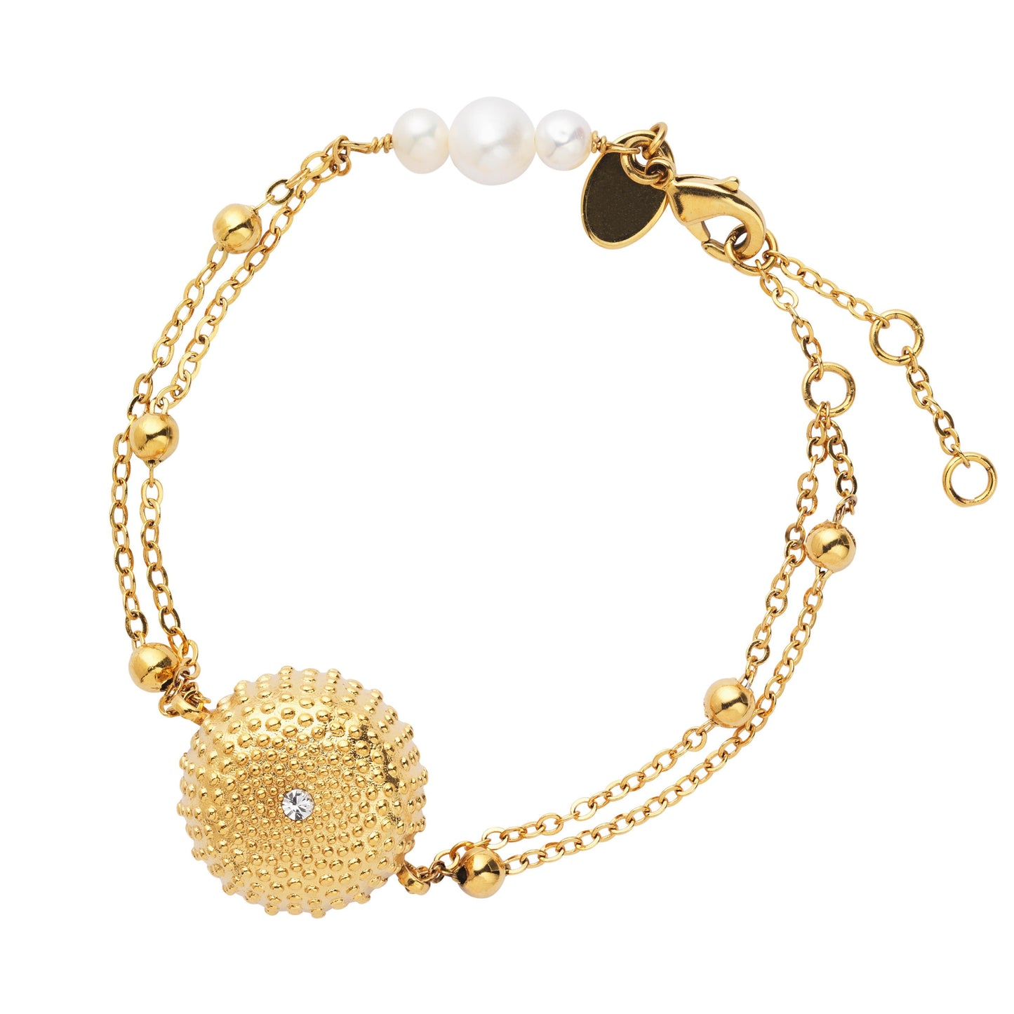 Sea Urchin Gold Bracelet - Jewelry with Alarm