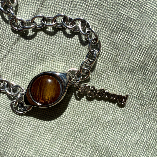 AiaSound x all.u.me Signet Silver Bracelet