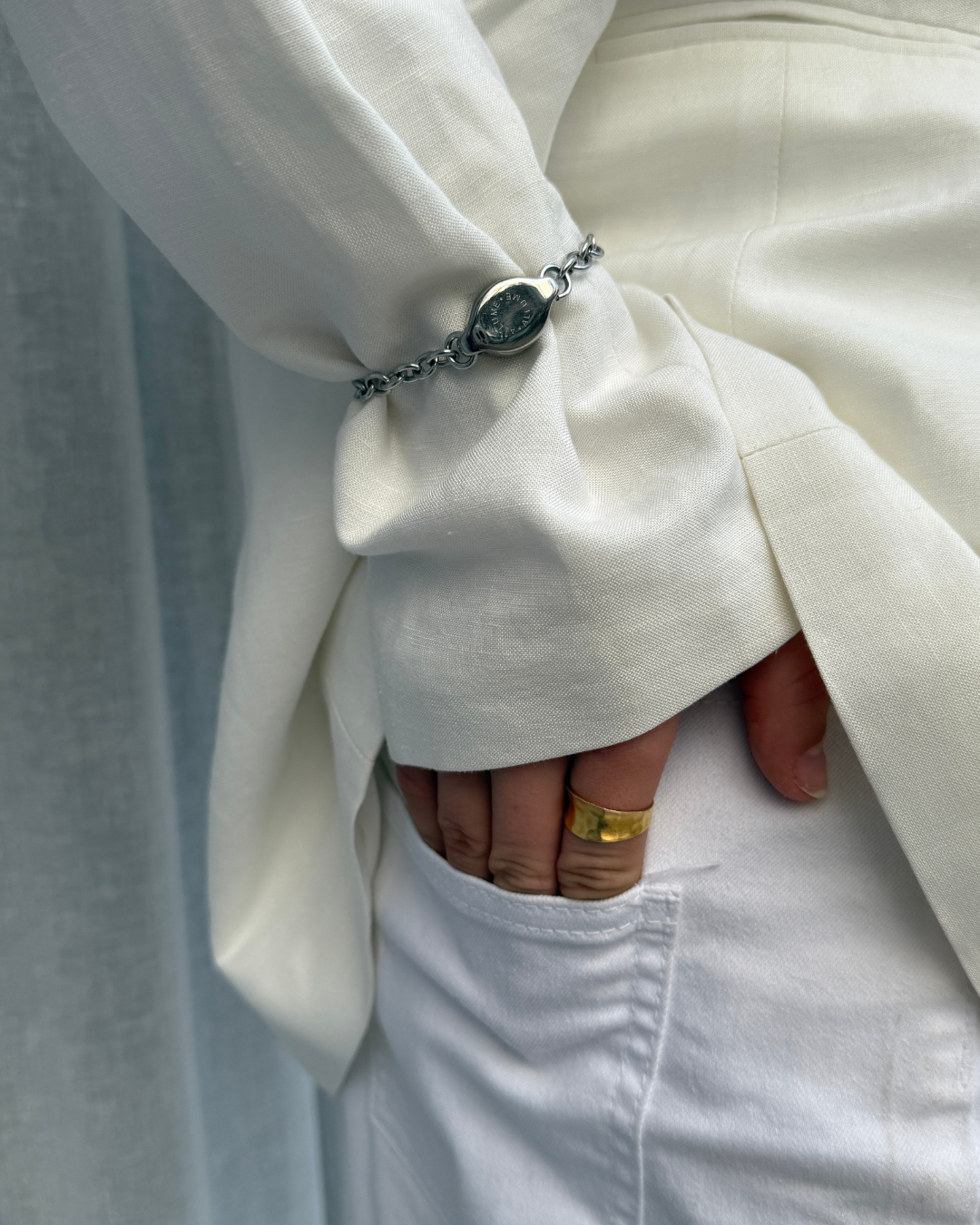 Signet Silver Bracelet