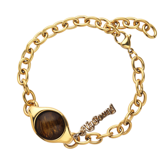 AiaSound x all.u.me Signet Gold Bracelet