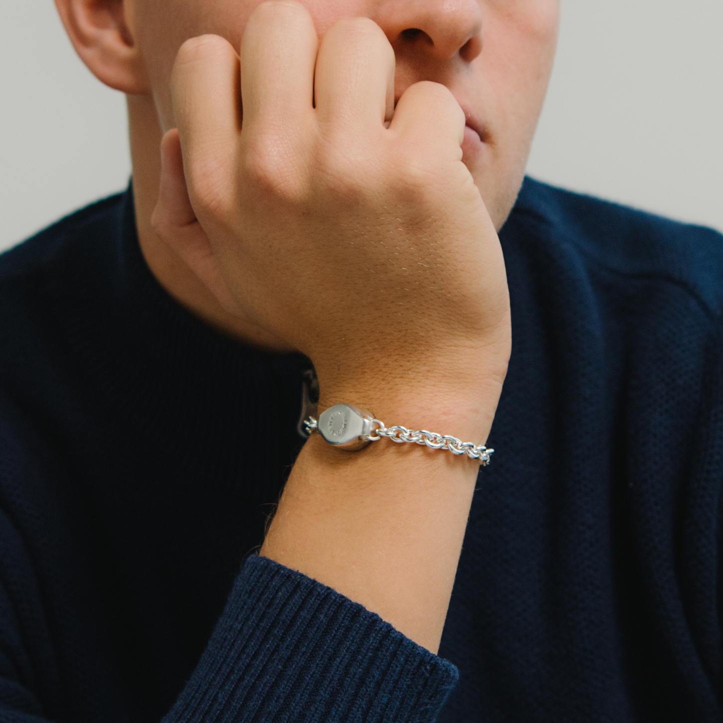 Signet Silver Bracelet