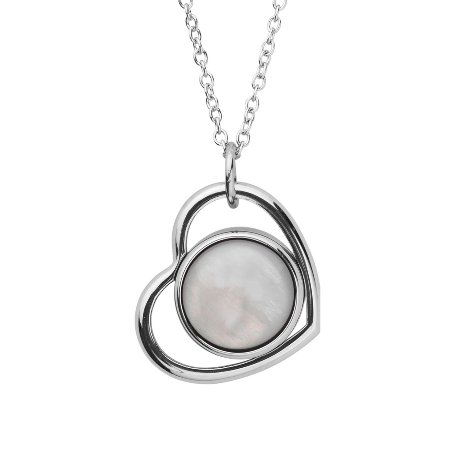 Heart Silver Charm - Jewelry with Alarm