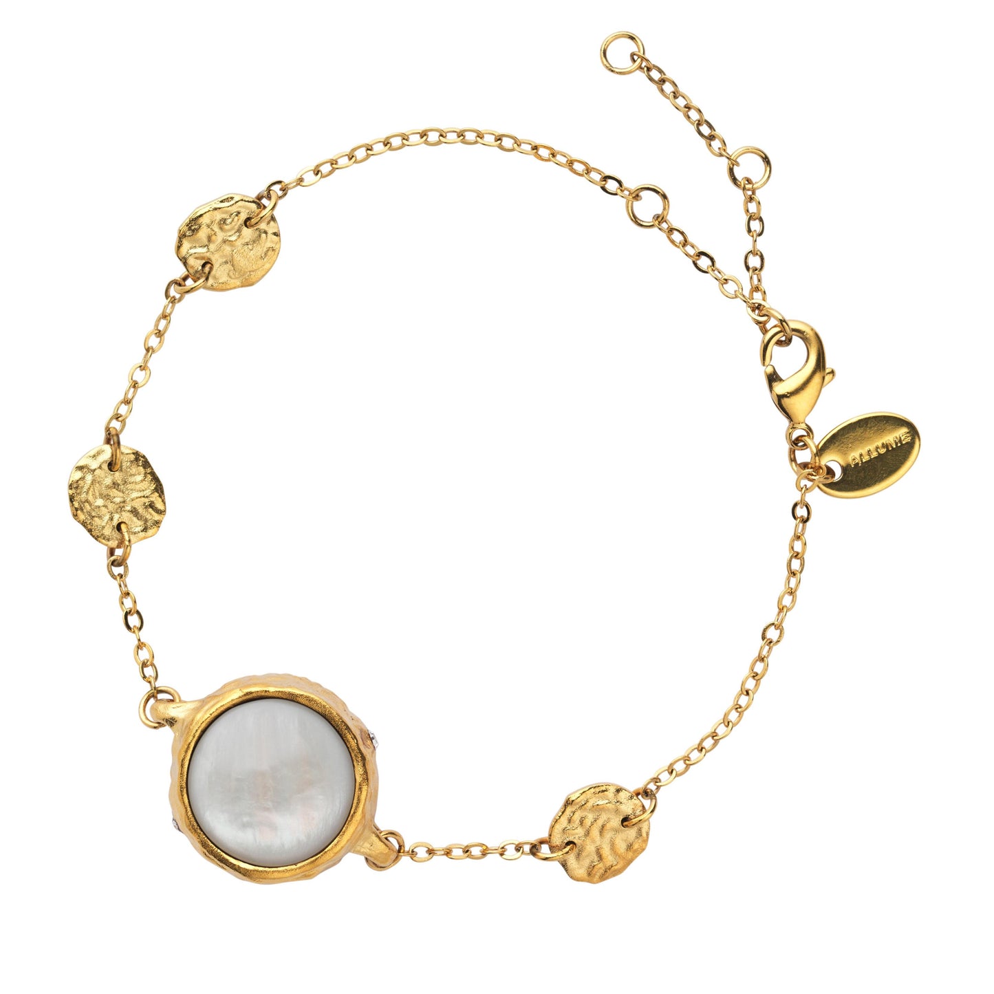 Organic Gold Bracelet - Jewelry with Alarm