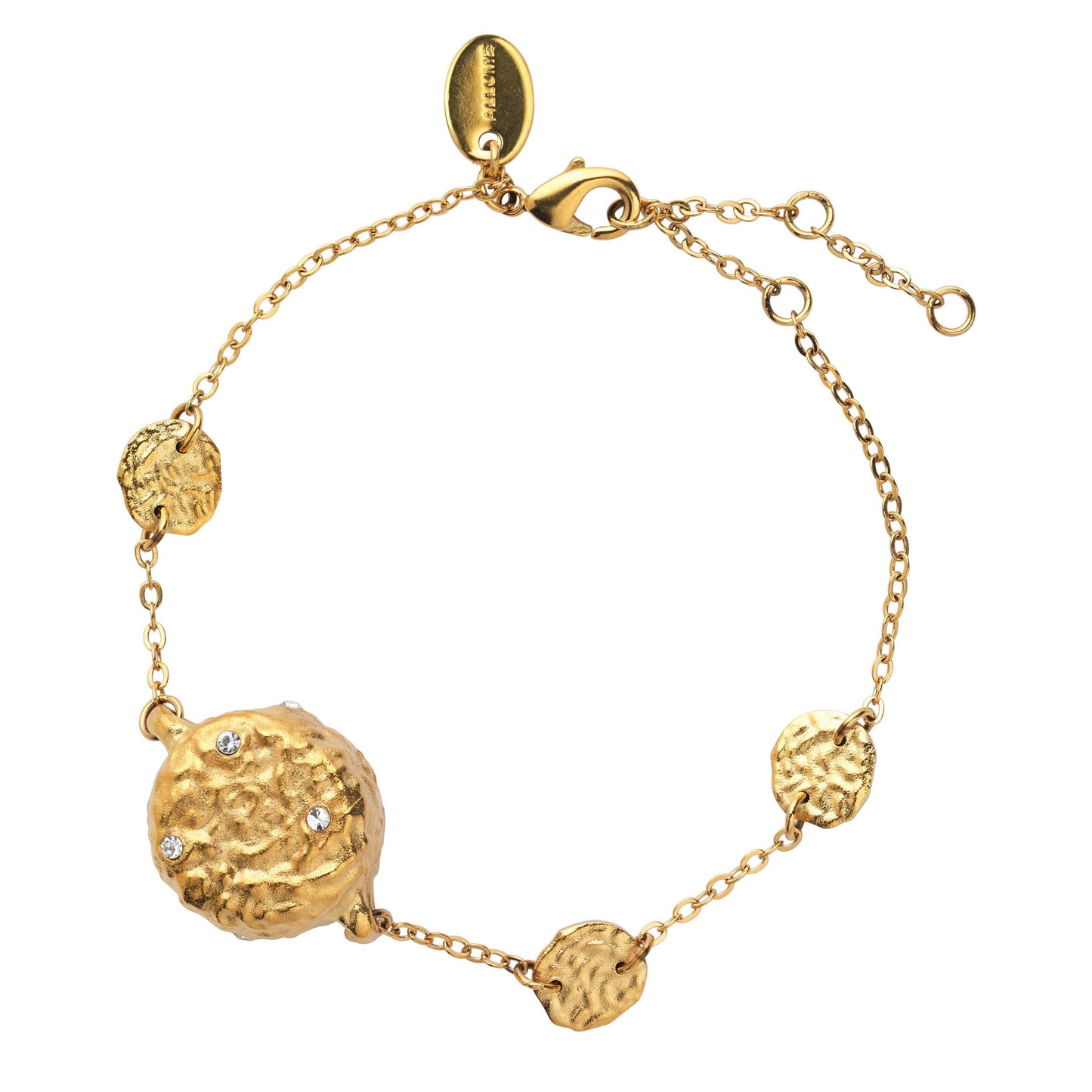 Organic Gold Bracelet - Jewelry with Alarm